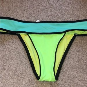 Cheeky Victoria Secret bathing suit bottoms.